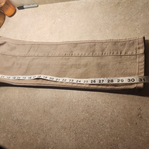 WHBM Blanc Tan Embroidered Slim Leg Four Pocket Women's Pants Size 2 - Picture 9 of 9